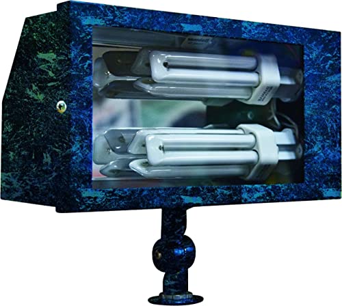 Dabmar Lighting DF5675-VG Flood Light, 52W 2-PL26 120V, Verde Green Finish