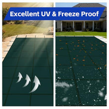 SHADEWIZ Swimming Pool Safety Underground Pool Cover, Swimming Pool Safety Cover, Cold Resistant Pool Cover 18' X 36' Contains All Hardware for Installation, Sturdy and wear-Resistant, Green