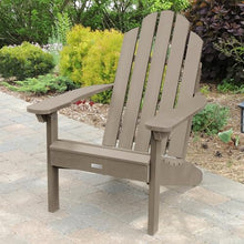 highwood Classic Westport Adirondack 6pc Set, Includes 4 Adirondack Chairs and 2 with Side Tables, Woodland Brown