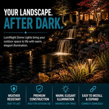 HALF OFF PONDS LumiNight 3-Watt LED Brass Dome Path Light - 6 Pack Kit