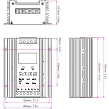 MiBoce Wind Solar Hybrid Charge Controller, Wind Turbine Solar Hybrid MPPT Charge Boost Controller, LCD Smart Display, for Wind Solar Supplementary Power System
