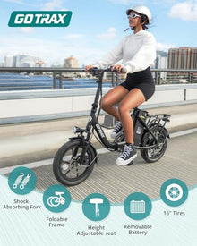 Gotrax NEPHELE 16" Folding Electric Bike White