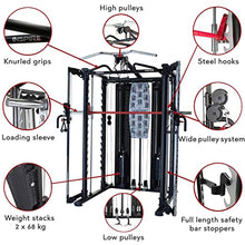 Inspire Fitness SCS Smith System - Cage System - Functional Trainer Home Gym With Smith Machine - Cable Machine - D Handles, Ankle Strap, Multi-Function Belt - Inspire SCS System (No Bench)