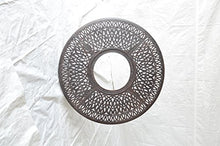 Elizabeth Outdoor Patio Ice Tea and BBQ Fire Pit Round Coffee Table 52" Cast Aluminum