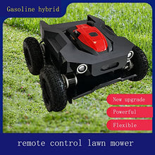 Remote Control Lawn Mower, Mowing Width 52cm Oil Electric Hybrid Four-Wheel Drive Robotic Lawn Mower Orchard Lawn Weeding Agricultural Garden Reclamation Grass Cutting Machine