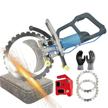 8800 W Concrete Ring Saw | With 2 Diamond Blade& Water Fed Dust Suppression For Granite/Concrete/Marble | Ring Power Cutter Saw- 2m Cut In 3 Min&Automatically Adjust Blade,Bladediameter17.71in