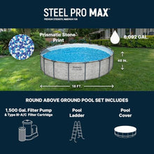 Bestway Steel Pro MAX 18' x 48" Above Ground Swimming Pool Set with Pump