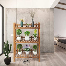 ZOCWJK Plant standPlant Stand, 3 Tier Wooden Flower Pot Stand, Plant Stand for Balcony and Garden, Flower Stand, Display Shelves, Yard, Patio, Garden Shelf, Plant Shelves, Flower,