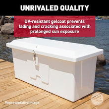 TaylorMade Stow 'N Go Small Fiberglass Dock Box White 24"H x 54"W x 22"D
