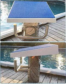 Scpantkend Swimming Pool Diving Tower, Swim Competition Professional Diving Boards, Stainless Steel Pool Diving Tower, Heavy Duty Professional Swimming Pool Diving Tower, with Fitting,B