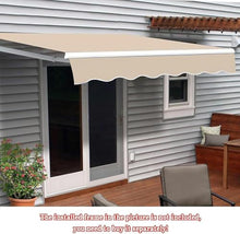 WZUOPG Manual Retractable Awning Door Window Awning Shelter Outdoor Canopy Home Deck Canopy with Manual Crank Handle（Frame Included ）