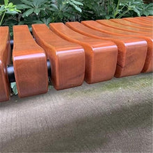 GRFIT Outdoor Bench Wooden Bench for Outdoors, Chair without Backrest for Garden, Leisure Seat for Garden Garden Bench