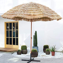 Parasol Umbrella Beach Umbrella Outdoor, Tropical Hawaiian Patio Straw Umbrella with 8 Sturdy Steel Ribs, Shading Grass Umbrella for Back Room (Size : 7.8FT) ()
