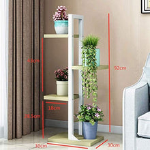 ZOCWJK Plant standPlant and Flower Stand, 4 Tier, 5 Pots, High and Low Flower Shelves, Plant Holder, Garden Holder, Display Shelf, Indoor Outdoor Flower Pot Shelves, Multifunctio,