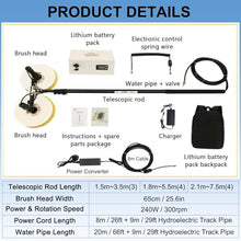 ERoomQ Solar Panel Cleaning Tool, Photovoltaic Panel Cleaner with 3.5M/11Ft Telescopic Pole, Mains Powered, for Roof Solar Panels,Mains Electricity-3.5M/11Ft