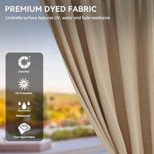 YITAHOME 11x13FT Wooden Frame Gazebo Double Roof Hardtop Canopy with Curtain and Netting Beige Yellow