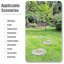 Elitix Stepping Stone Outdoor Step Decorative Stones Beach Themed, Colorful Stepping Stone for Walkway Yard Terrace Patio, Round Ornaments Stone for Pathway Pavers(Color:Beach Style A,Size:5-pcs)