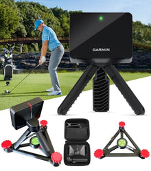 PlayBetter Garmin Approach R10 Golf Launch Monitor & Simulator +Alignment Stand Bundle
