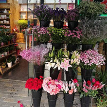 OJKJGYTF Flower Display Stand with Buckets Plant Ladder Shelf Metal Plant Stands for Multiple Plants Flower Stand Shelf