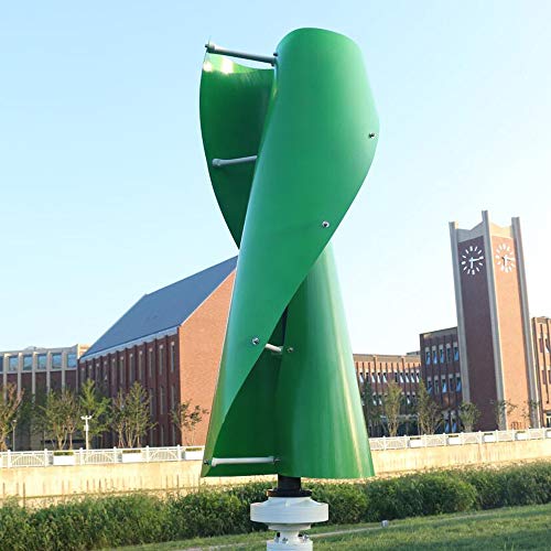 2000w Vertical Wind Power Generator Low Noise Wind Turbine 48V/96V AC 2 Blades Homeuse (48V / 2000W, Green)