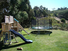 Galactic Xtreme Outdoor Round Trampoline 16 Ft with Net Black and Green