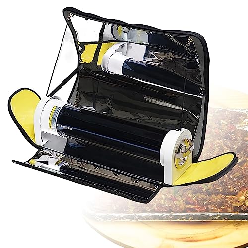 4.5L Large Capacity Portable Solar Oven with Thermometer, Outdoor Camping Stove for Hiking, Travel, Family and Parties