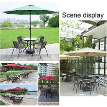 RWGOVLU Sun Shade for Outdoor 106" /118" Patio Umbrella Fishing Umbrella Market Garden Sun Parasol, with Crank Handle, Outdoor Parasol with 8 Ribs, Sturdy Waterproof Outdoor Table Market Umbrella