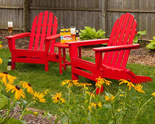Polywood PWS214-1-TE Classic Adirondack Chair Seating Set in Teak