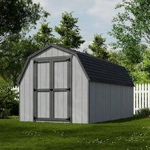 Little Cottage Co. 8x14 Value Gambrel Barn with 4 ft. Sidewalls with Floor, Outdoor Wood Storage Shed Do-It-Yourself Precut Kit