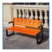 Garden Benches Wrought Iron Park Bench - Welded Backrest Garden Bench for Outdoor Seating