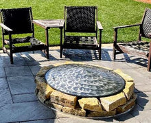 43 inches Fire Pit Conical Shape Cover Lid Top Spark Screen, 43Swirl