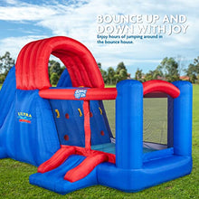 SUNNY & FUN Ultra All-Play Inflatable Water Slide Park Blue/Red