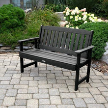 Highwood AD-BENW2-BKE Lehigh Garden Bench, 4 Feet, Black