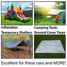 Moose Supply Inflatable Bounce House Anchoring Trio - 5 Gallon Waterbags & Steel Hook Stakes Blue, Steel