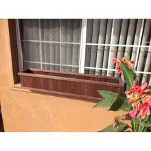 Best Redwood Window Planter Box 48 in Heart Stain