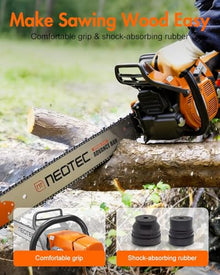 NS872 72cc Gas Powered Chainsaw with 28 Inch Bar & Chain 2-Cycle Gasoline Chain Saw 3.6KW 4.9HP Parts Compatible with MS381 MS380 038 Magnum for Forestry Farm Garden Tree Wood Cutting Logging