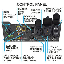 Westinghouse 6600 Watt Dual Fuel Home Backup Portable Generator, Remote Electric Start, Transfer Switch Ready, RV Ready, CO Sensor