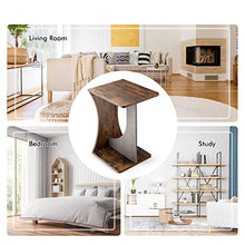 NRFJFOP 2PCS Side Table Sofa Couch Compact C-Shape End Snack Coffee