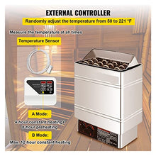 UHRLGHS 6 8 9 KW Electric Sauna Heater Stove External/Internal Controller Overheating Protection Spa Sauna Room Steam Generator,9kw Internal