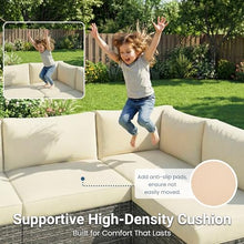 Patio Sectional Furniture Set, Wicker Outdoor Furniture Set for All-Weather