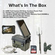 Stealth Cam HME Trail Camera 12V Solar Power Bundle with 6X Accessories