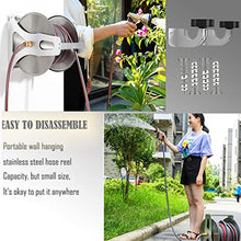 Wall Mount Garden Hose Reels Cart Water Hose Storage for Outside, Outdoor Hose Reel Heavy Duty Hose Reel, Water Hose Holders Outside, Hose Reel Box, Garden Hose Cart Hose Caddy for Outside ( 98.4ft/30