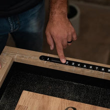 American Legend LED Shuffleboard with Buffet Top - Modern Style - Light Up LED Rails