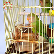 SDVantage Bird Cage Birdcages Square Bird Carriers High Capacity Retro Bird Cage Portable Bird House Carrier Large Bird House for Home Garden Novel Design,Gold