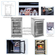 98-Inch Outdoor Kitchen Island with 4-Burner Gas Grill, 72000 BTU 304 Stainless Steel BBQ Bar, Black Granite Countertop, Built-in Wine Cooler Refrigerator, Rotisserie Kit & Storage Cabinets, Silver