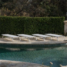 Noble House Myers Outdoor Aluminum Chaise Lounge Set of 4 White