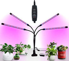 Led Grow Light Plant Grow Light Led Plant Light Growth Lamp USB Timing Remote Control Double Head Clip Plant Fill Light