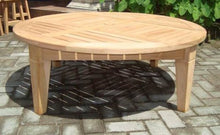 WholesaleTeak Atnas 5-Piece Teak Sofa Lounge Chair Set with 4 Chairs & Round Coffee Table