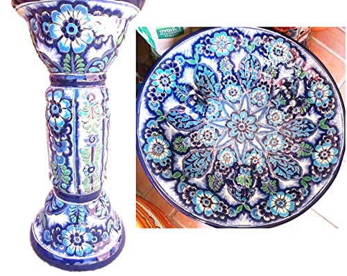 Talavera Isabella Bird Bath