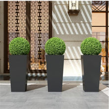 Outdoor Trapezoidal Planter Box Standing Pillar Flower Pot Flower Box